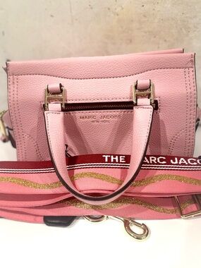Marc Jacob’s Mini Cruiser Crossbody Pebbled  Small Satchel Pink NWT